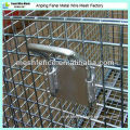 Collapsible & stackable wire rolling storage cage